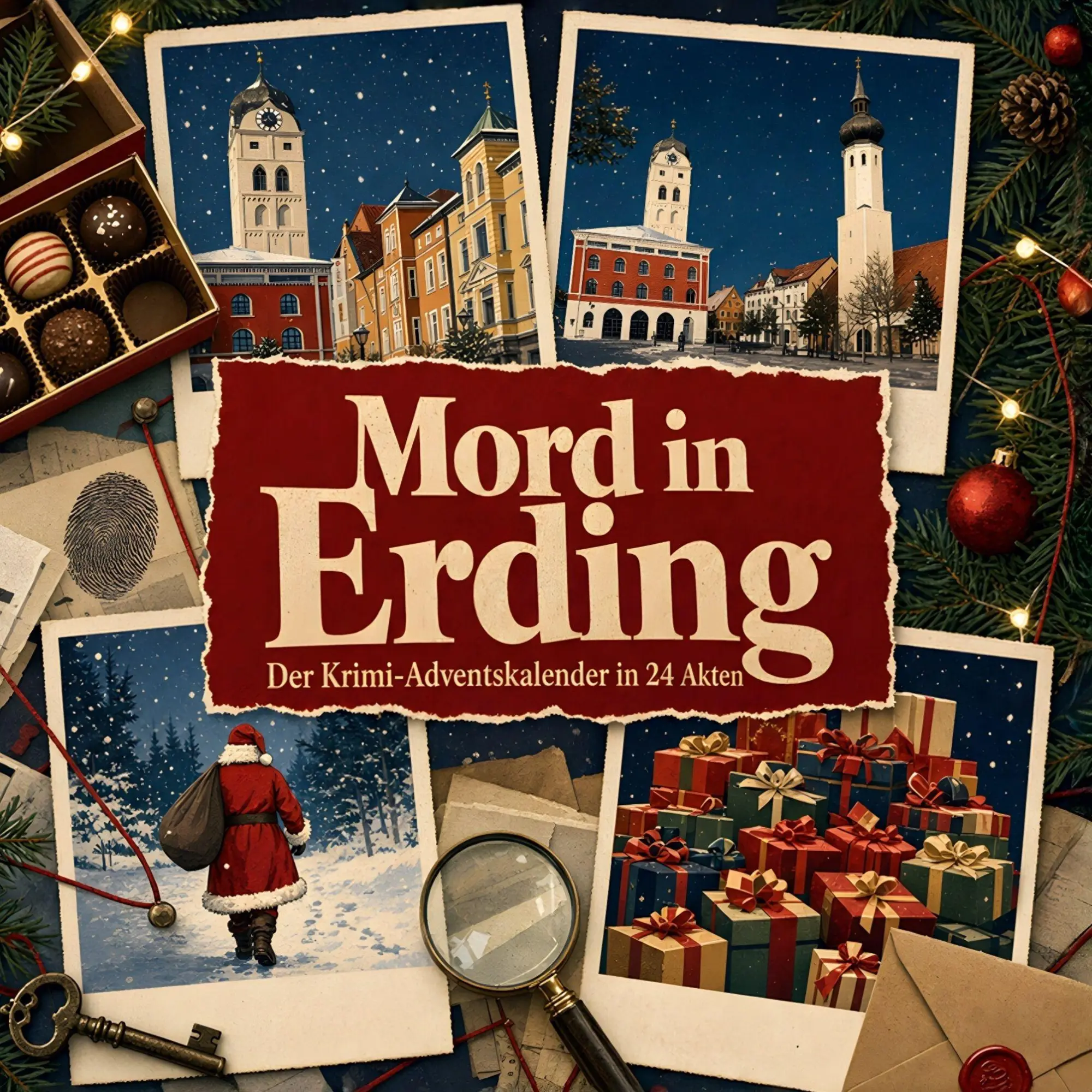 Cover: 9783696121037 | Mord in Erding | Der Krimi-Adventskalender in 24 Akten | Sarah Peters