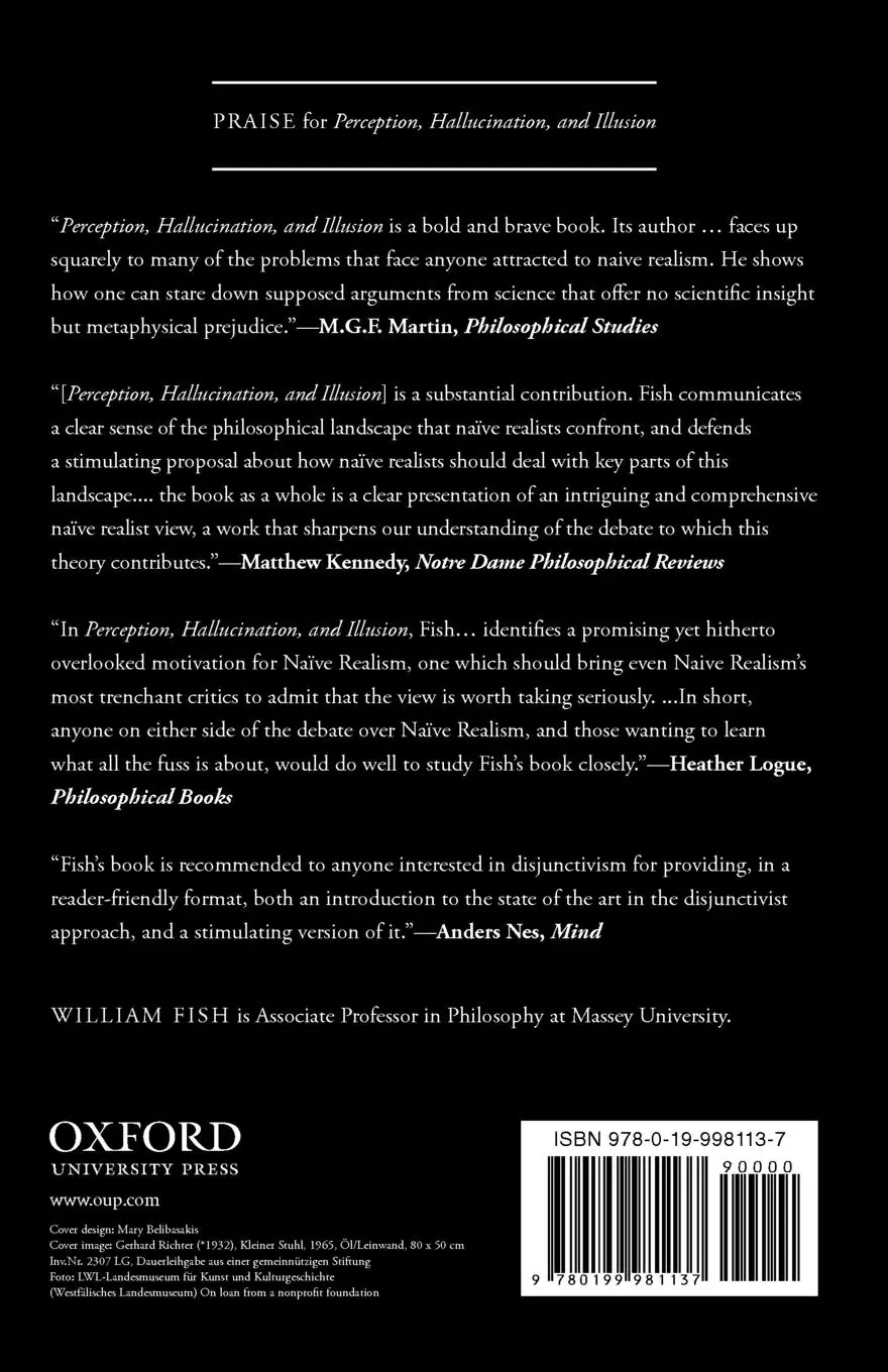 Rückseite: 9780199981137 | Perception, Hallucination, and Illusion | William Fish | Taschenbuch