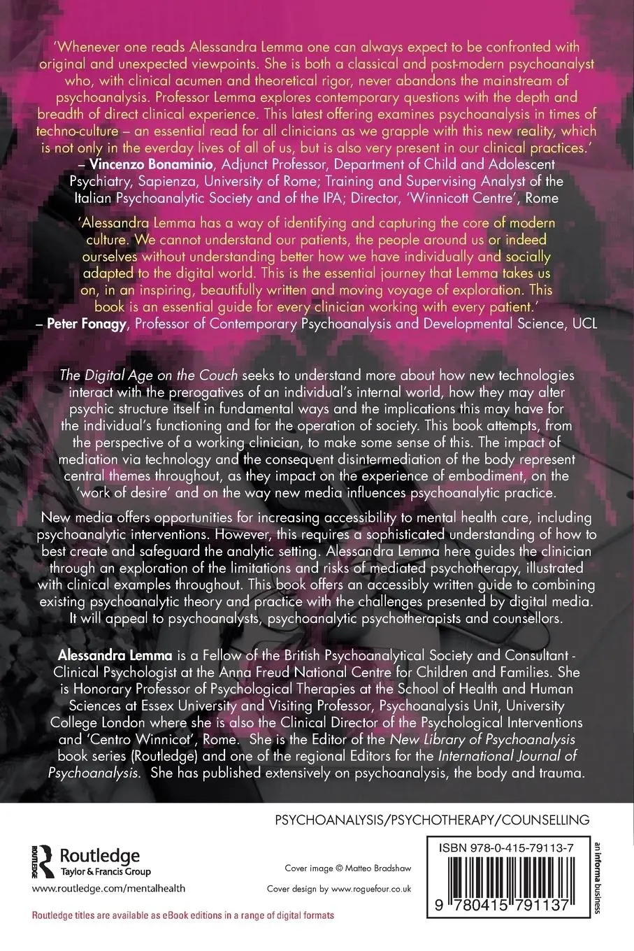Rückseite: 9780415791137 | The Digital Age on the Couch | Psychoanalytic Practice and New Media