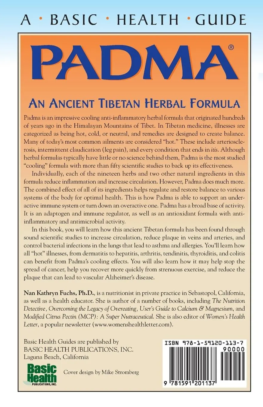 Rückseite: 9781591201137 | PADMA | An Ancient Tibetan Herbal Formula | Nan Kathryn Fuchs | Buch