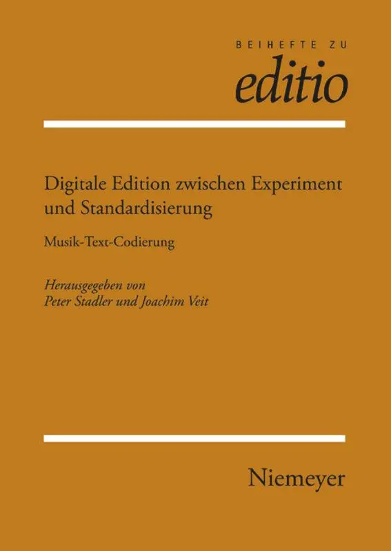 Cover: 9783110231137 | Digitale Edition zwischen Experiment und Standardisierung | Buch | VII