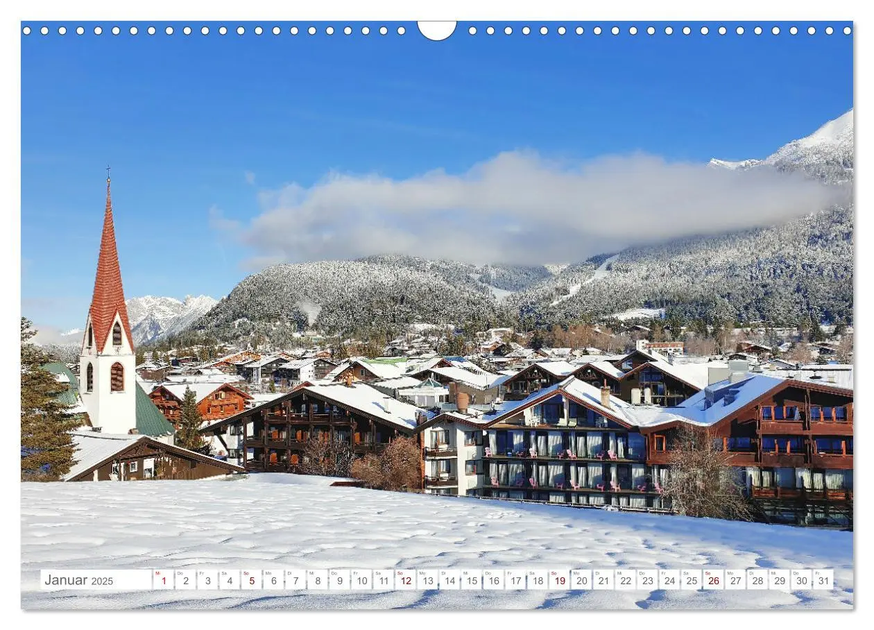 Bild: 9783383961137 | Malerisches Seefeld in Tirol (Wandkalender 2025 DIN A3 quer),...