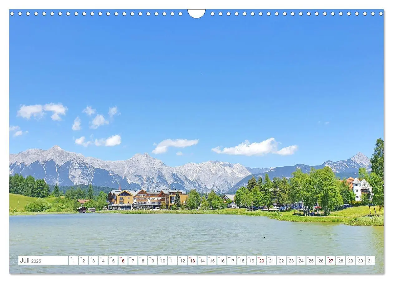 Bild: 9783383961137 | Malerisches Seefeld in Tirol (Wandkalender 2025 DIN A3 quer),...