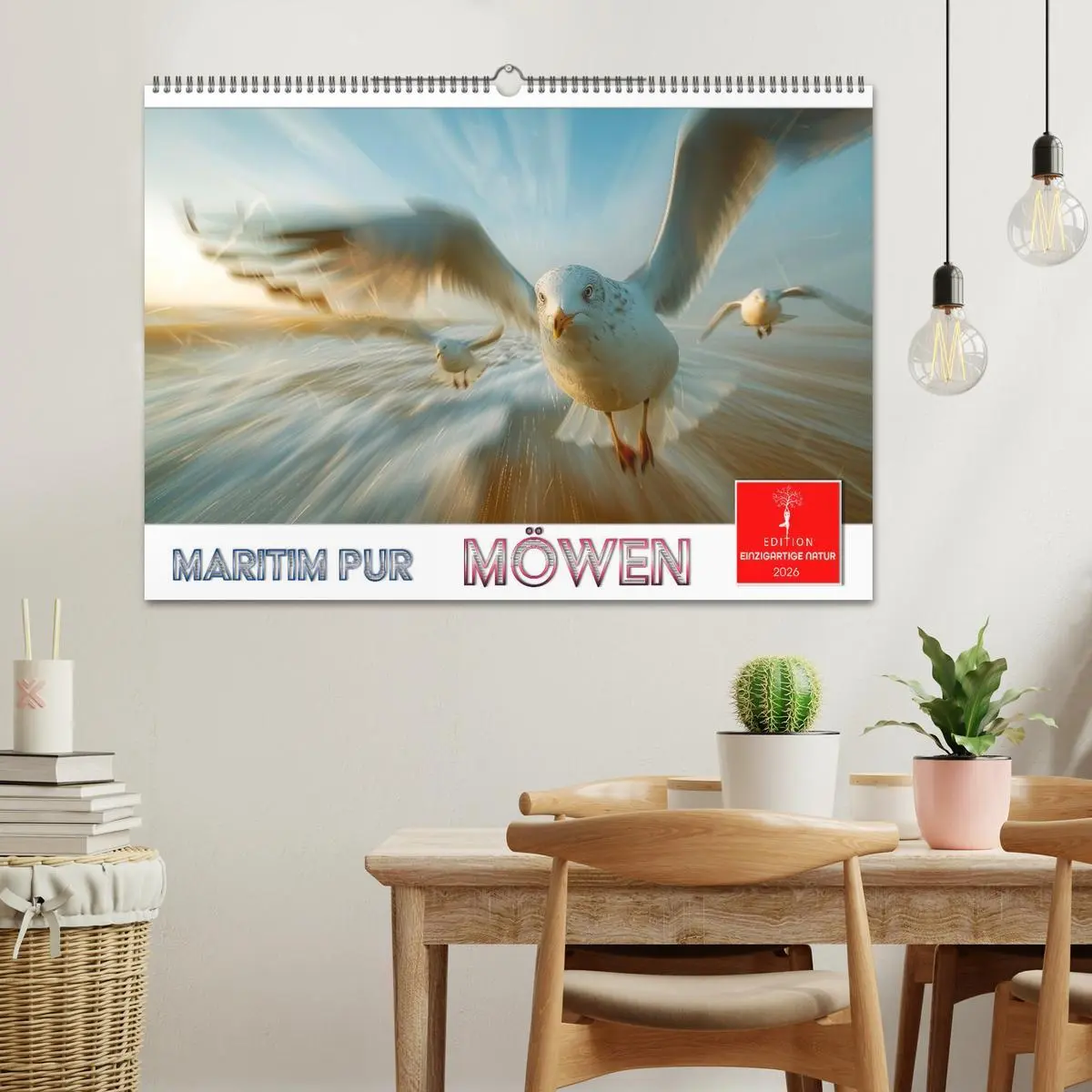 Bild: 9783457381137 | Maritim pur - Möwen (Wandkalender 2026 DIN A2 quer), CALVENDO...