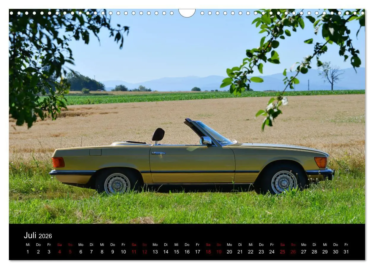Bild: 9783457901137 | Mercedes SL W107 - zeitlose Eleganz (Wandkalender 2026 DIN A3...