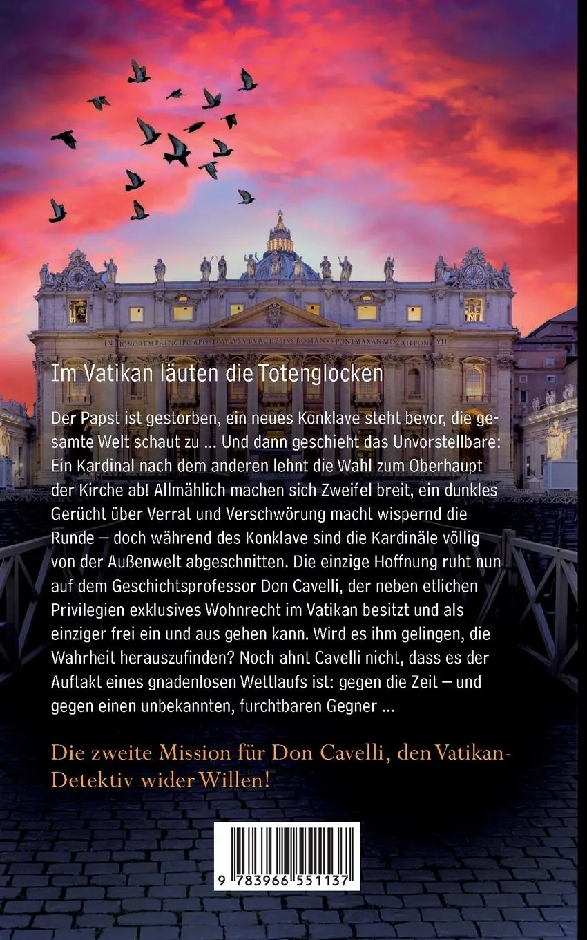 Rückseite: 9783966551137 | Don Cavelli und der letzte Papst - Die zweite Mission | David Conti