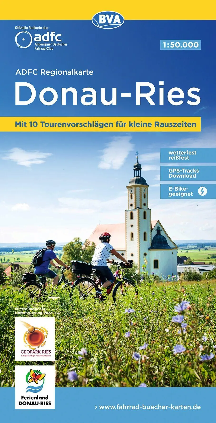 Cover: 9783969901137 | ADFC-Regionalkarte Donau-Ries, 1:50.000, mit...