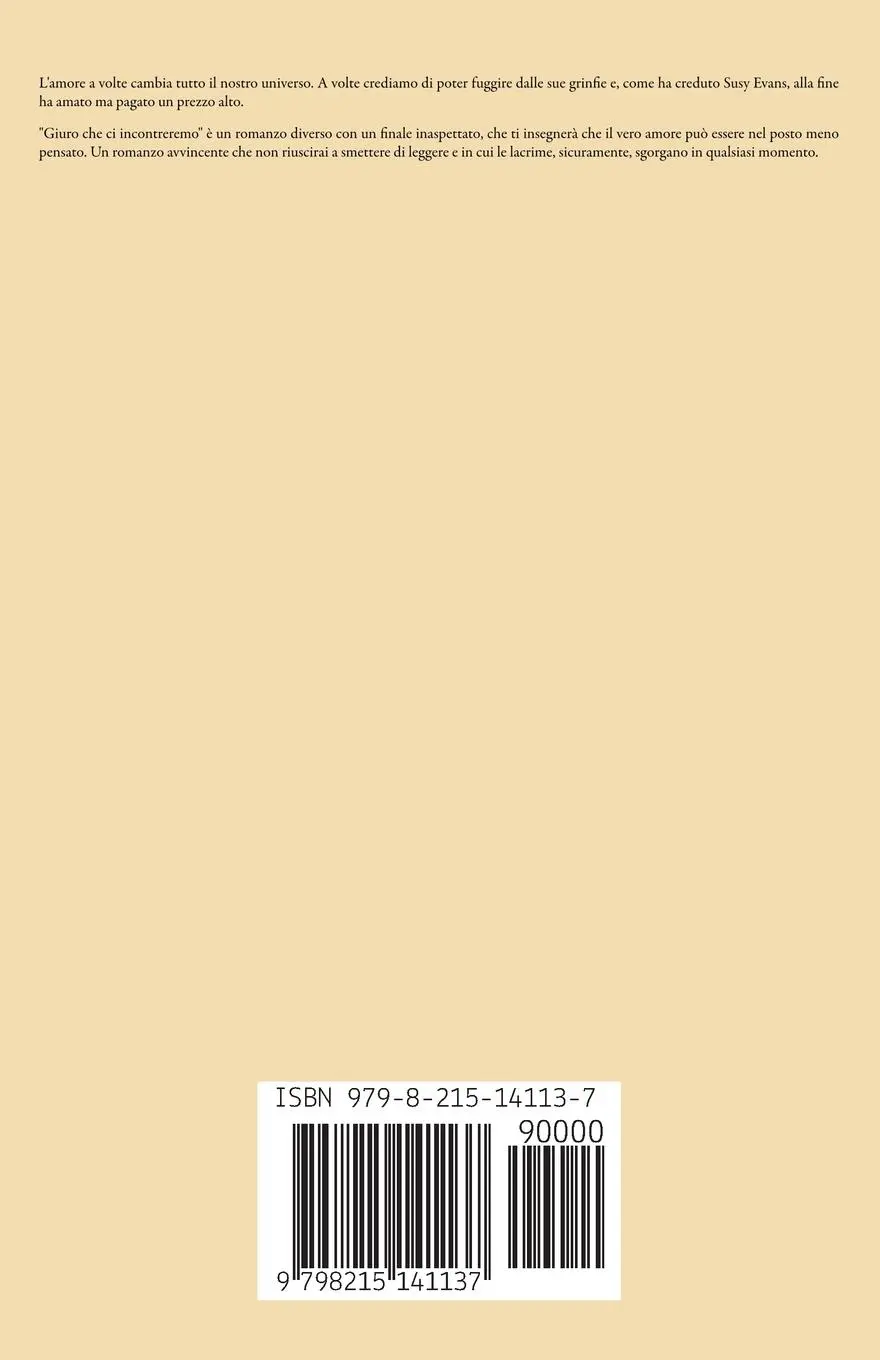 Rückseite: 9798215141137 | Giuro che ci Incontreremo | Annie Moon | Taschenbuch | Italienisch