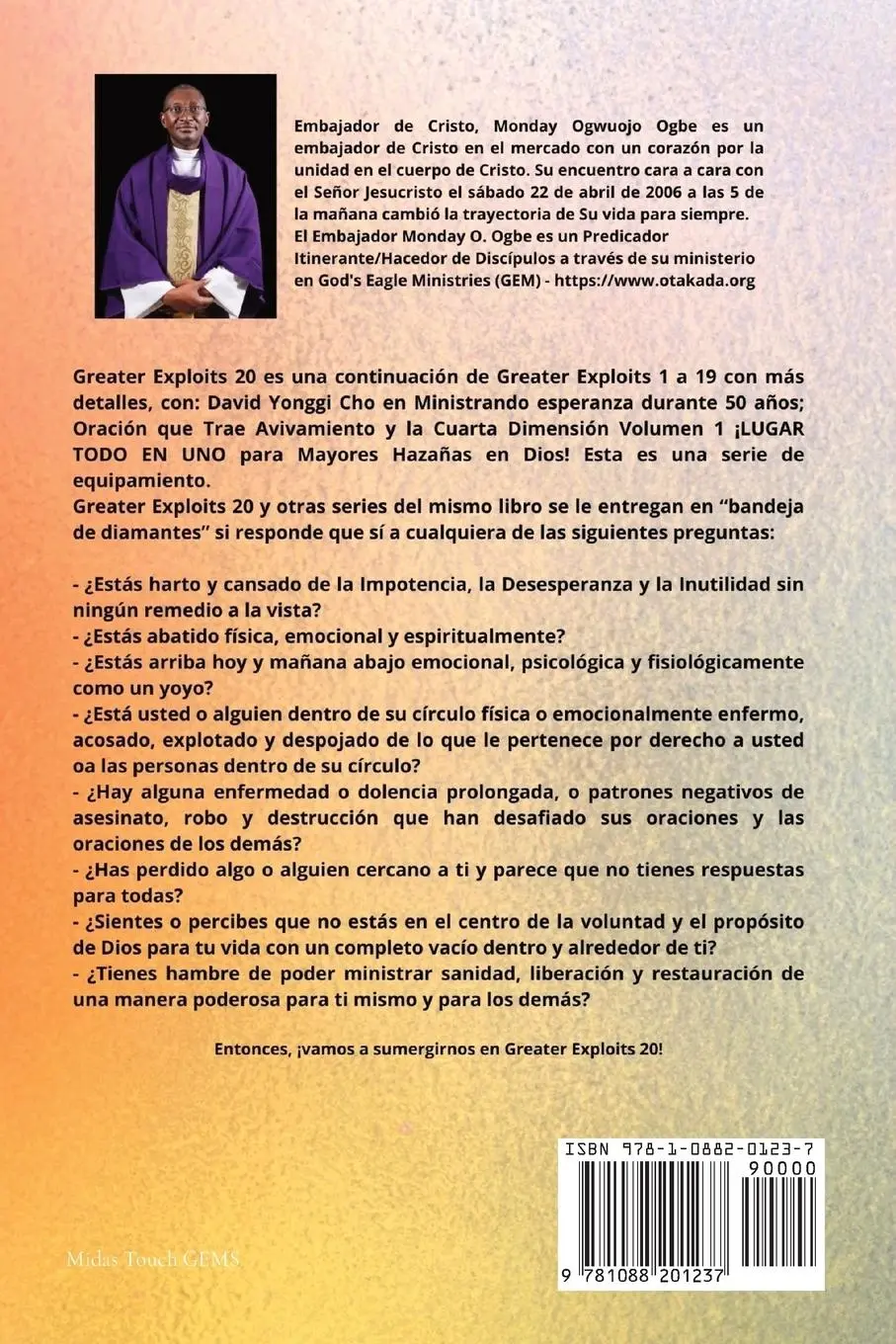 Rückseite: 9781088201237 | Grandes hazañas - 20 Con - David Yonggi Cho en Ministrando...