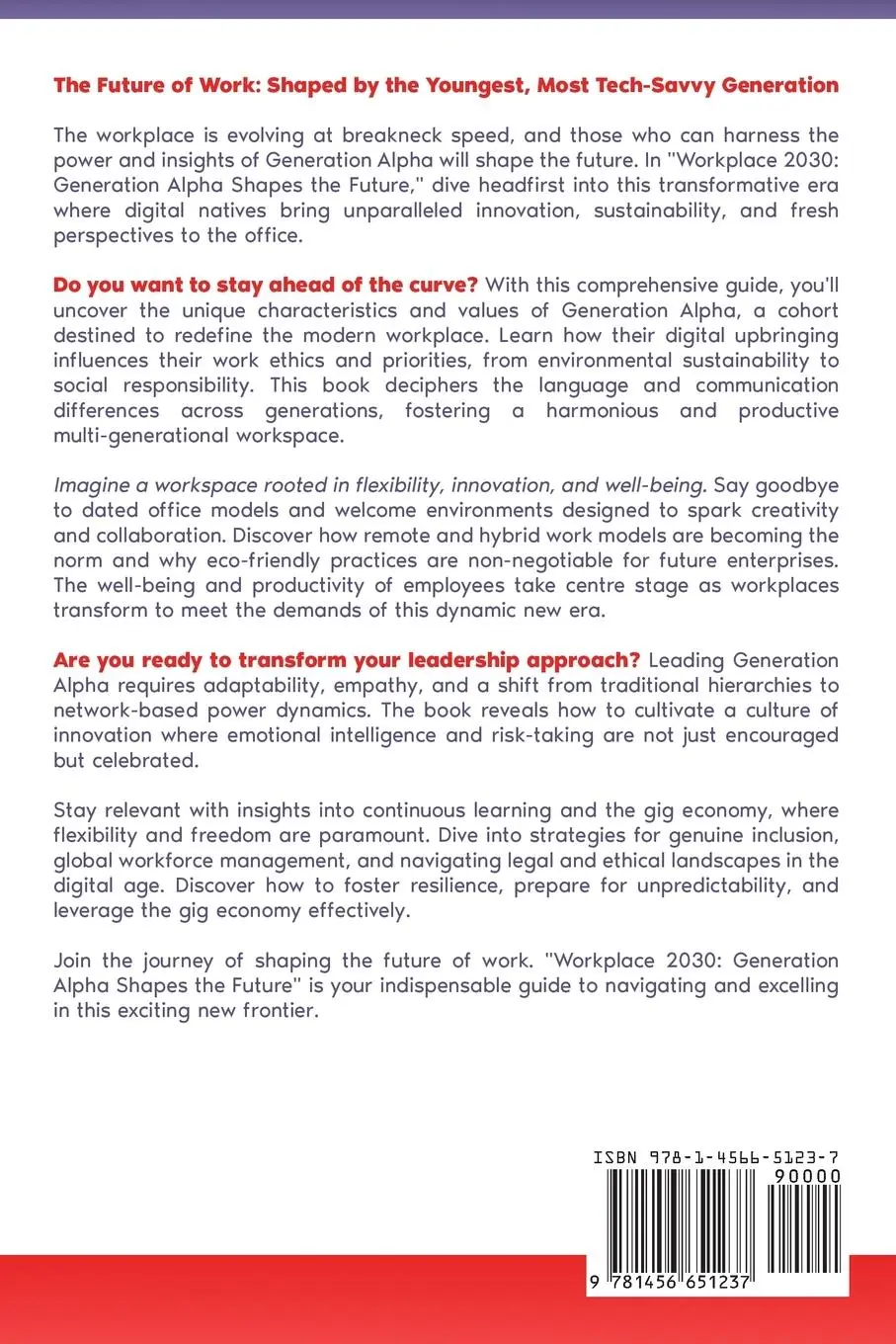 Rückseite: 9781456651237 | Workplace 2030 | Generation Alpha Shapes the Future | Avery Stone