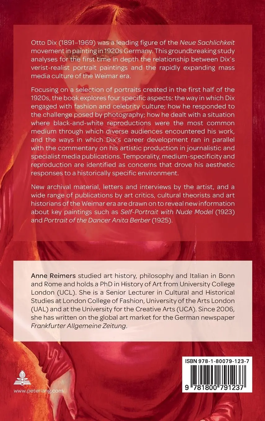 Rückseite: 9781800791237 | Otto Dix and Weimar Media Culture | Anne Reimers | Buch | 332 S.