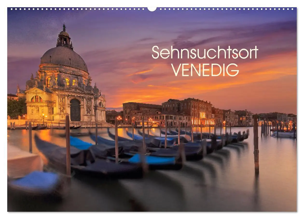 Cover: 9783383951237 | Sehnsuchtsort Venedig (Wandkalender 2025 DIN A2 quer), CALVENDO...