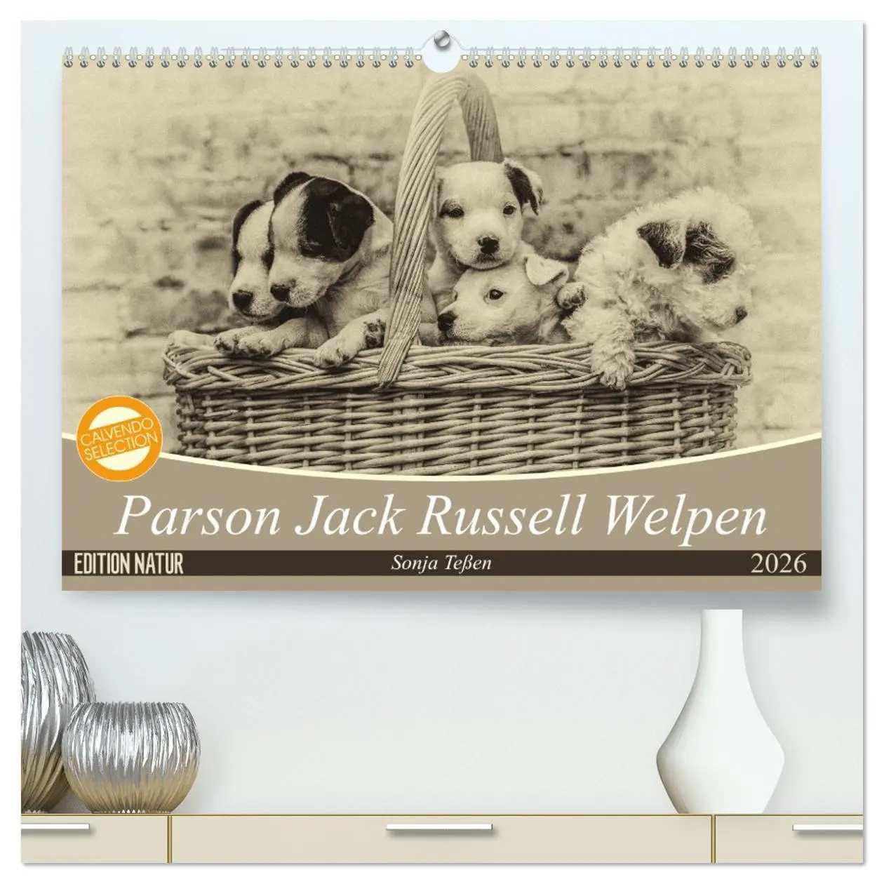 Cover: 9783457751237 | Parson Jack Russel Welpen (hochwertiger Premium Wandkalender 2026...