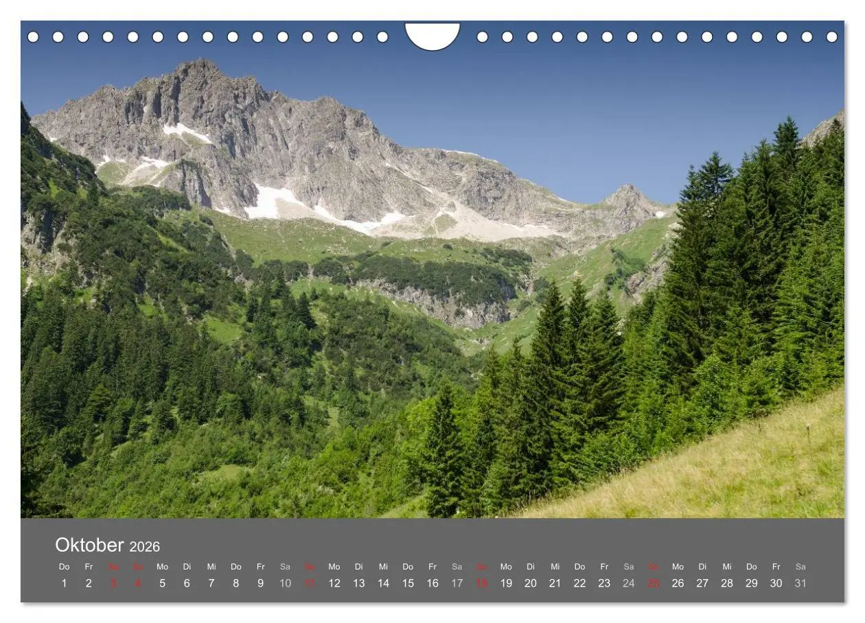 Bild: 9783516221237 | Tannheimer Tal (Wandkalender 2026 DIN A4 quer), CALVENDO...