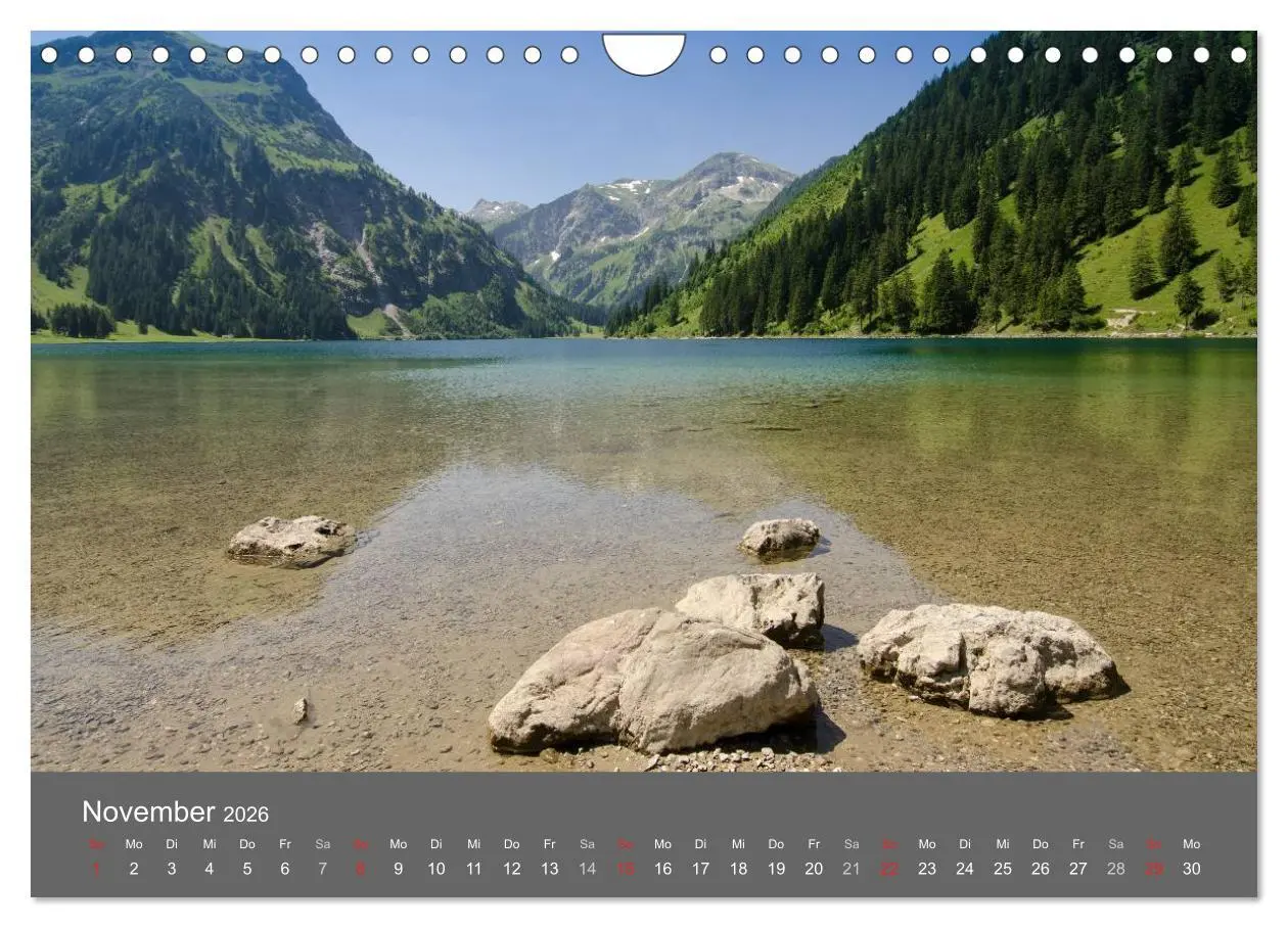 Bild: 9783516221237 | Tannheimer Tal (Wandkalender 2026 DIN A4 quer), CALVENDO...