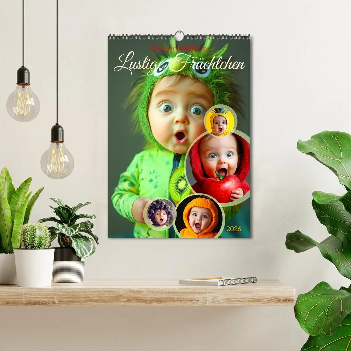 Bild: 9783516601237 | Babys in Bestform - Lustige Früchtchen (Wandkalender 2026 DIN A3...