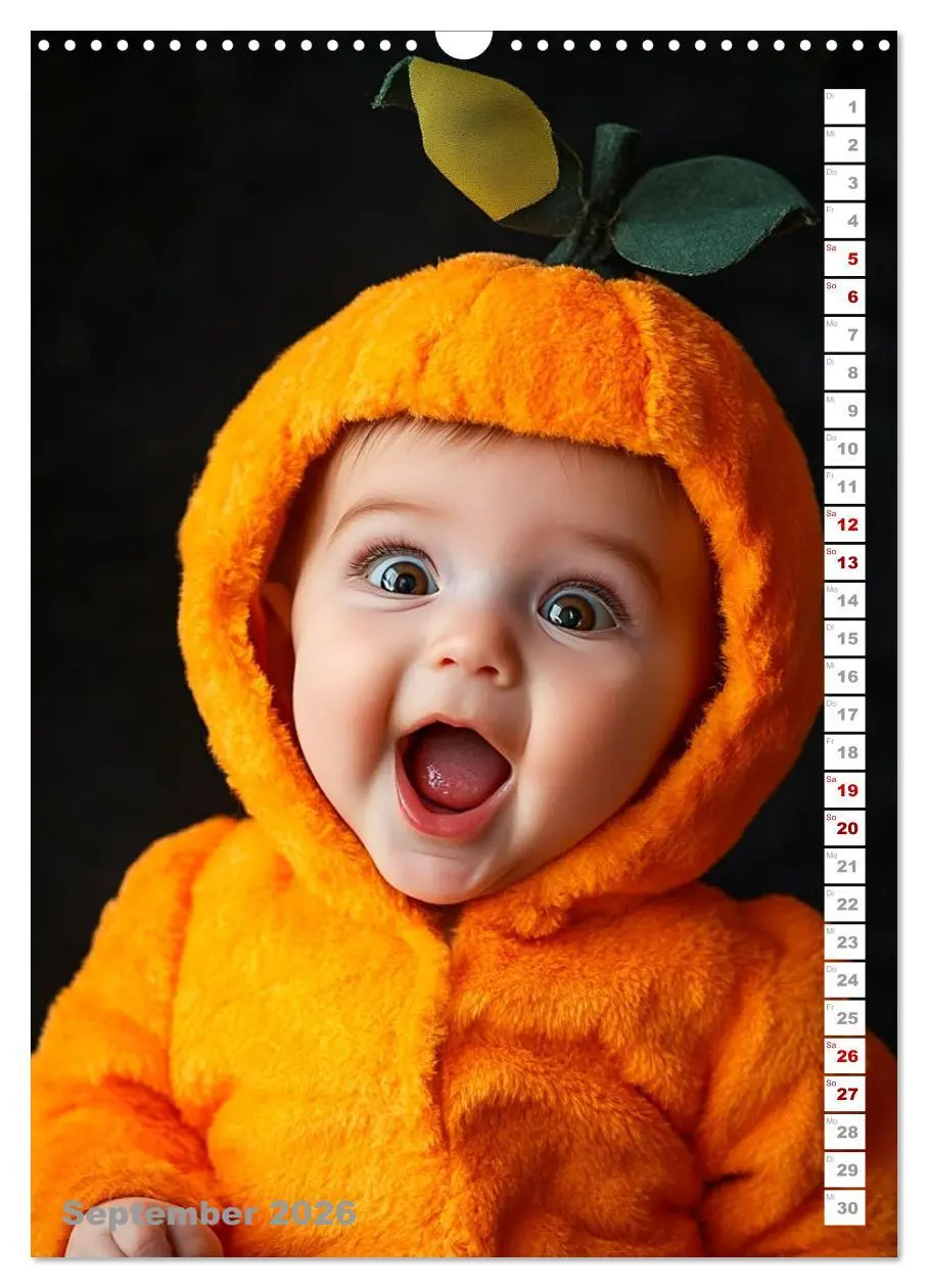 Bild: 9783516601237 | Babys in Bestform - Lustige Früchtchen (Wandkalender 2026 DIN A3...