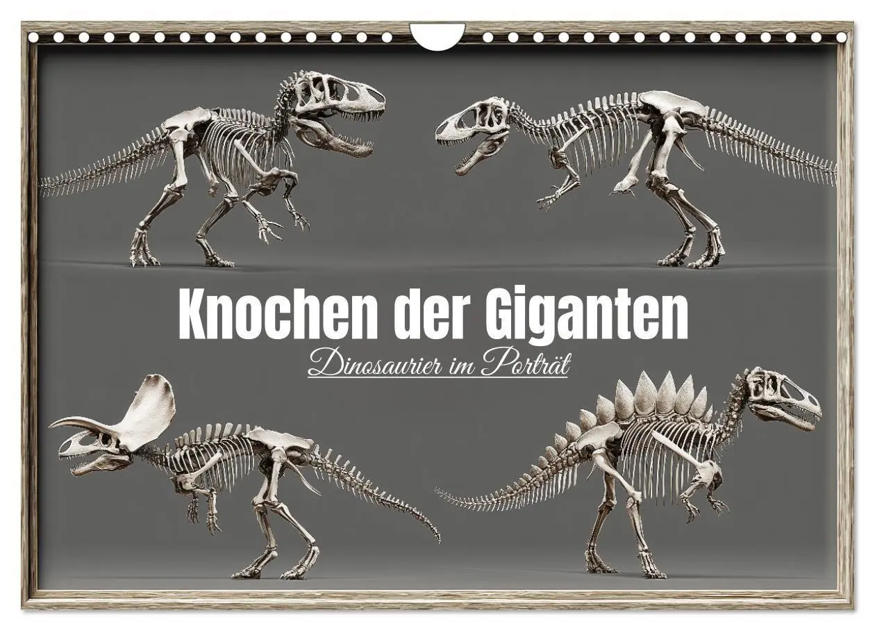 Cover: 9783516911237 | Knochen der Giganten - Dinosaurier im Porträt (Wandkalender 2027...