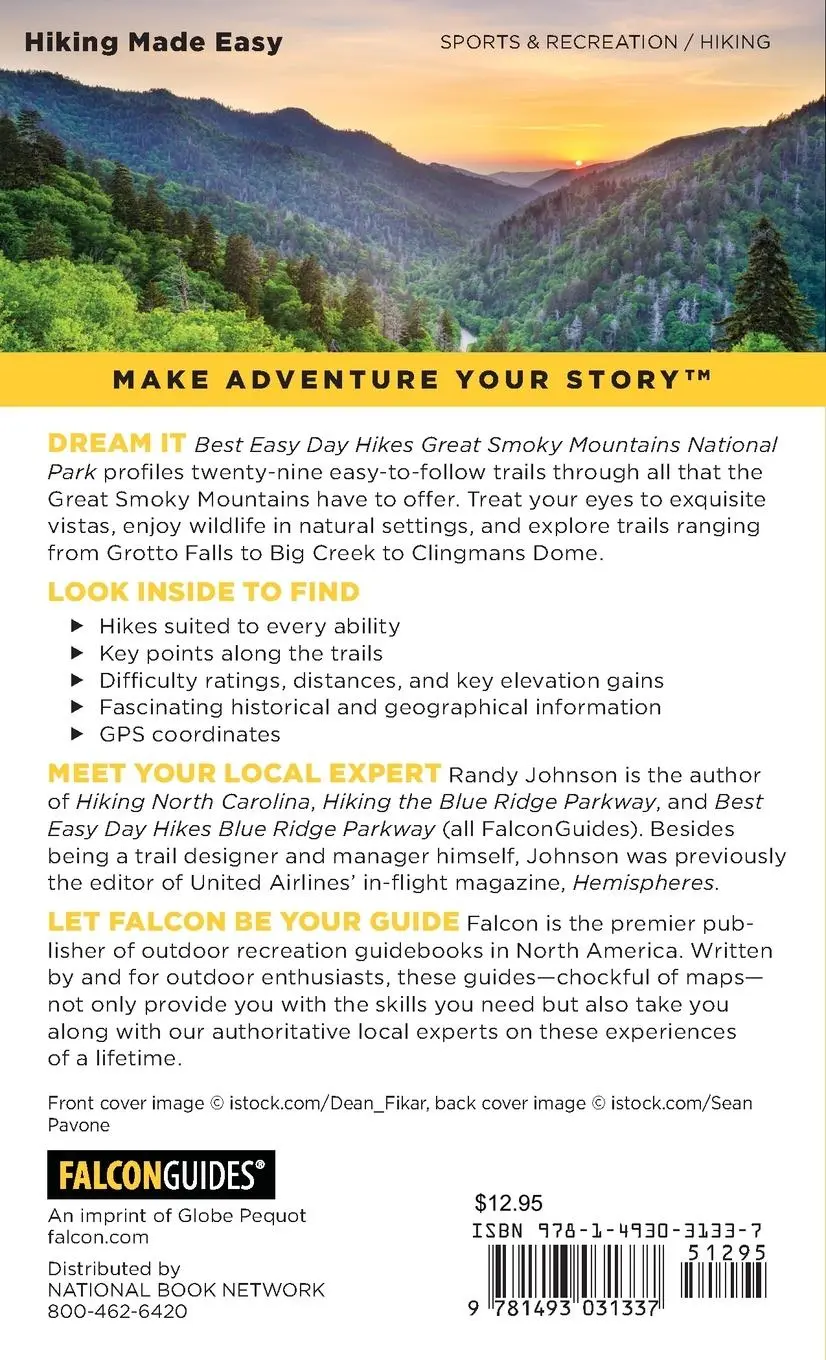 Rückseite: 9781493031337 | Best Easy Day Hikes Great Smoky Mountains National Park | Johnson