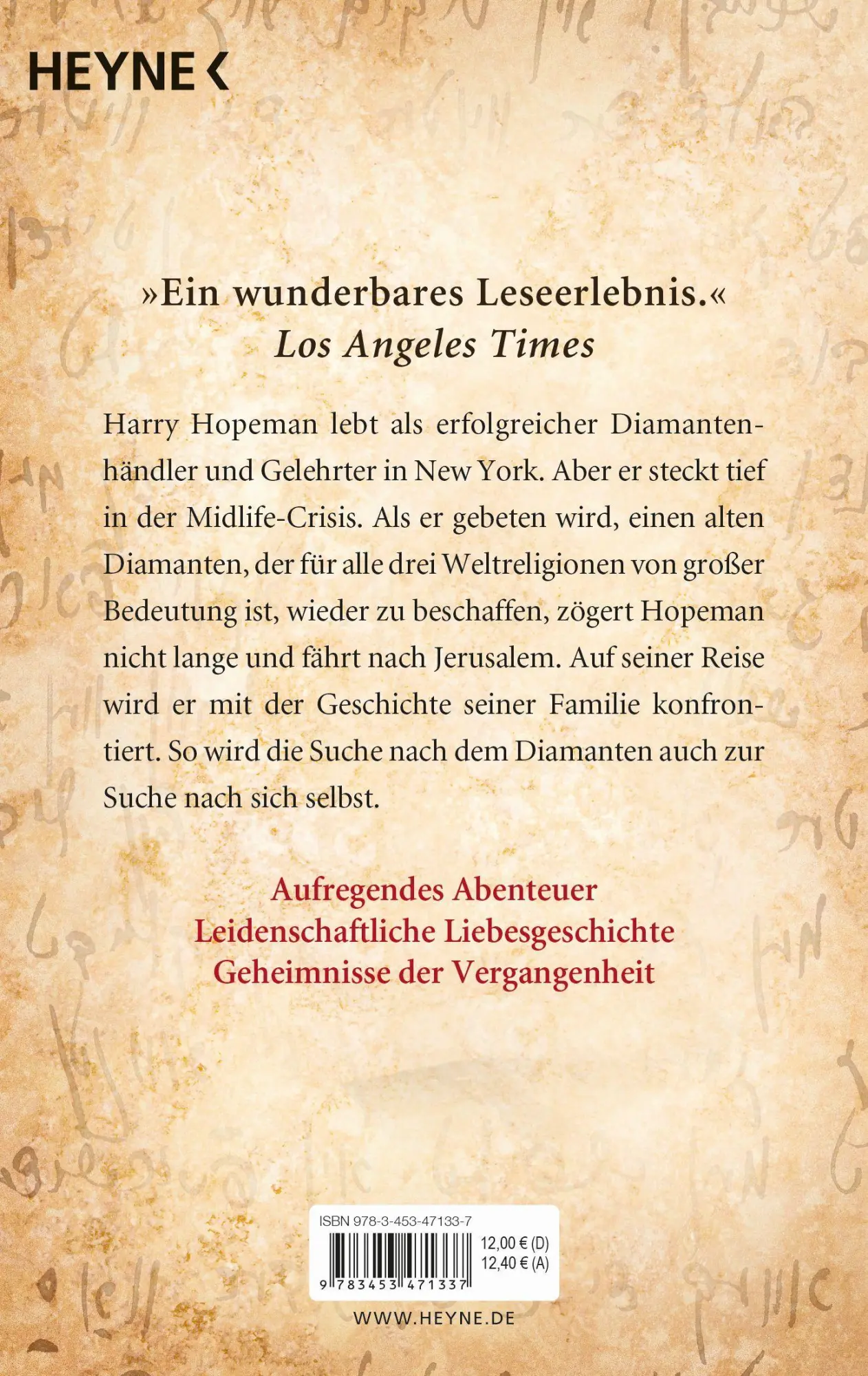 Bild: 9783453471337 | Der Diamant des Salomon | Noah Gordon | Taschenbuch | 480 S. | Deutsch