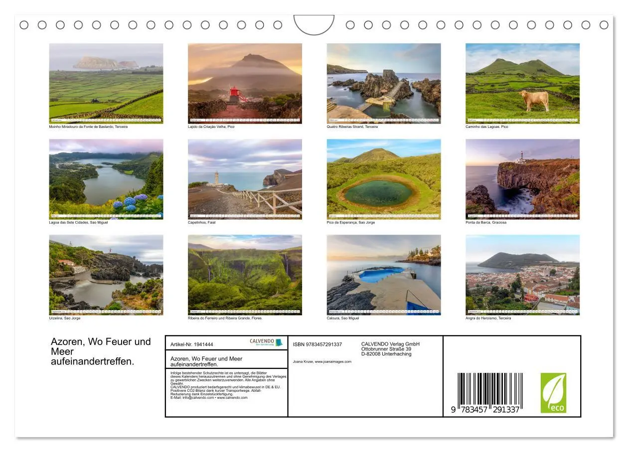 Bild: 9783457291337 | Azoren, Wo Feuer und Meer aufeinandertreffen. (Wandkalender 2026...