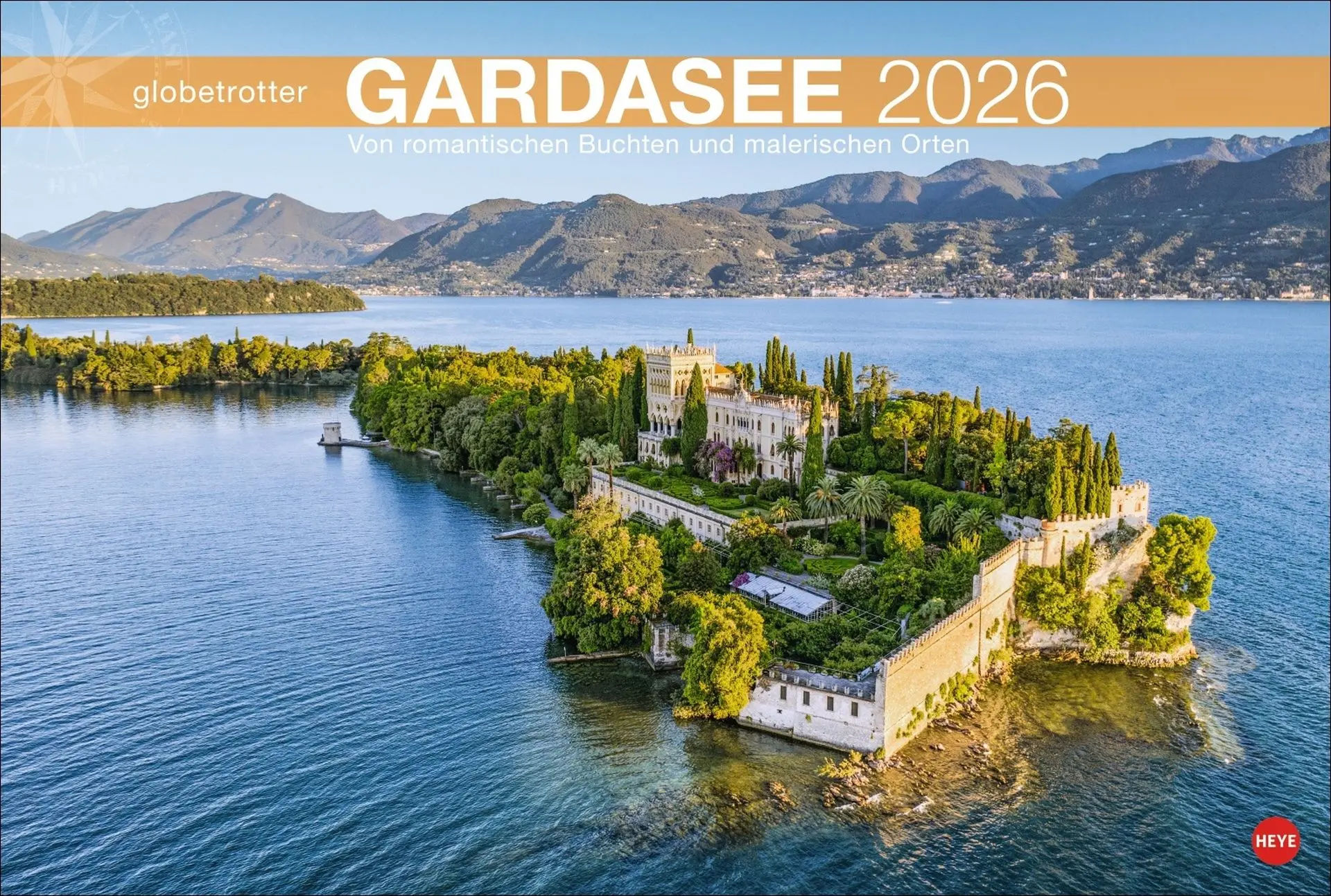 Cover: 9783756411337 | Gardasee Globetrotter Kalender 2026 - Von romantischen Buchten und...