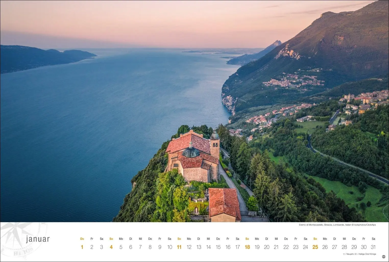 Bild: 9783756411337 | Gardasee Globetrotter Kalender 2026 - Von romantischen Buchten und...