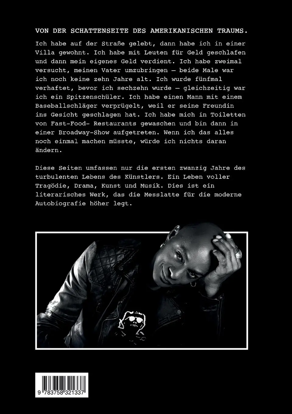 Rückseite: 9783758321337 | Von der Schattenseite des amerikanischen Traums. | Autobiographie