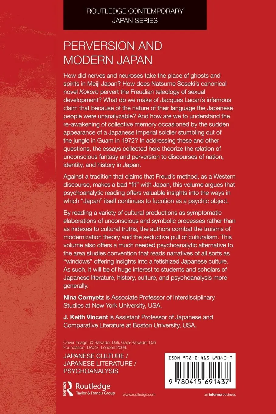 Rückseite: 9780415691437 | Perversion and Modern Japan | Psychoanalysis, Literature, Culture