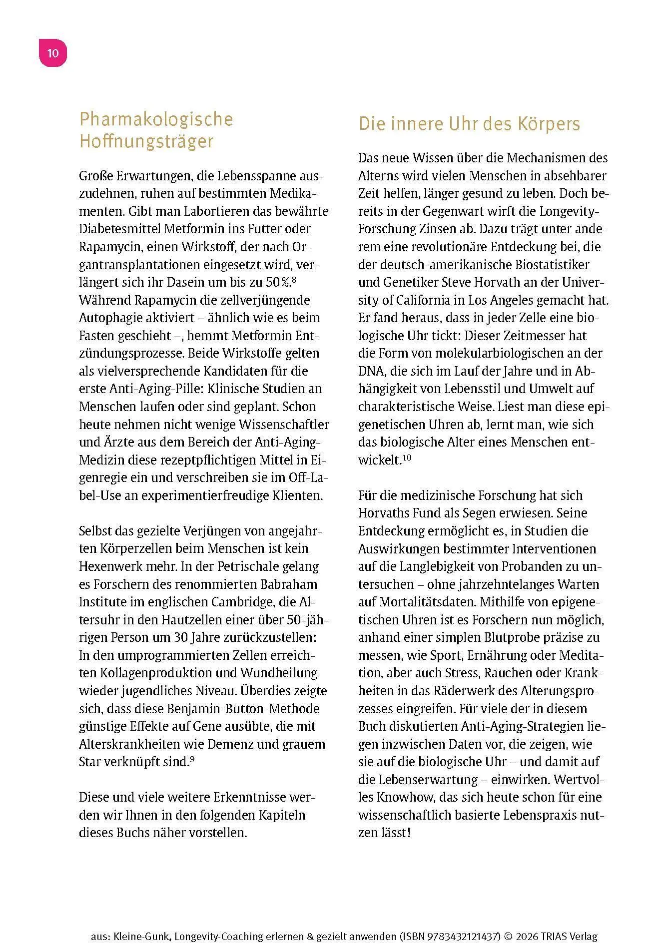 Bild: 9783432121437 | Longevity-Coaching erlernen und gezielt anwenden | Bernd Kleine-Gunk