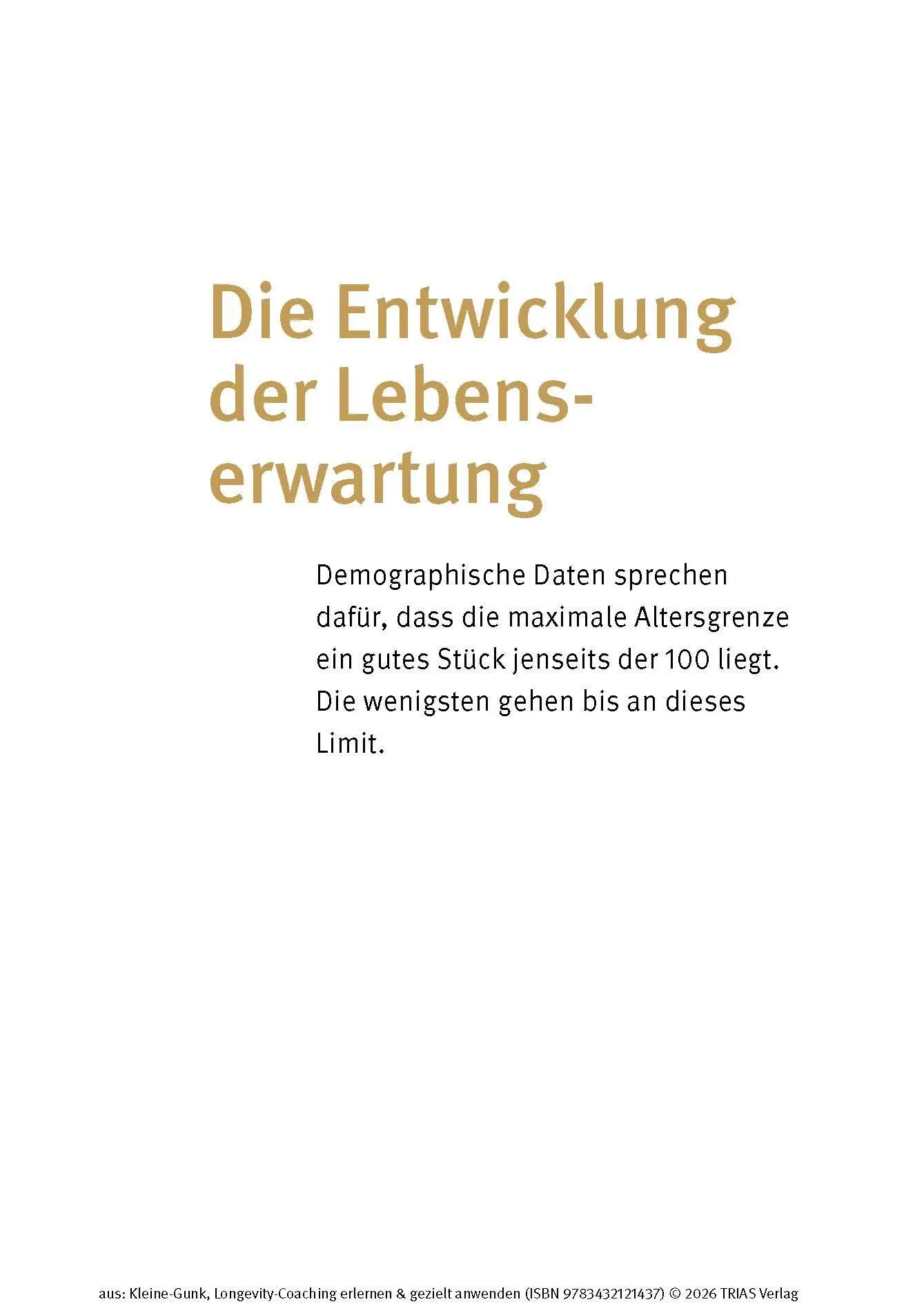 Bild: 9783432121437 | Longevity-Coaching erlernen und gezielt anwenden | Bernd Kleine-Gunk