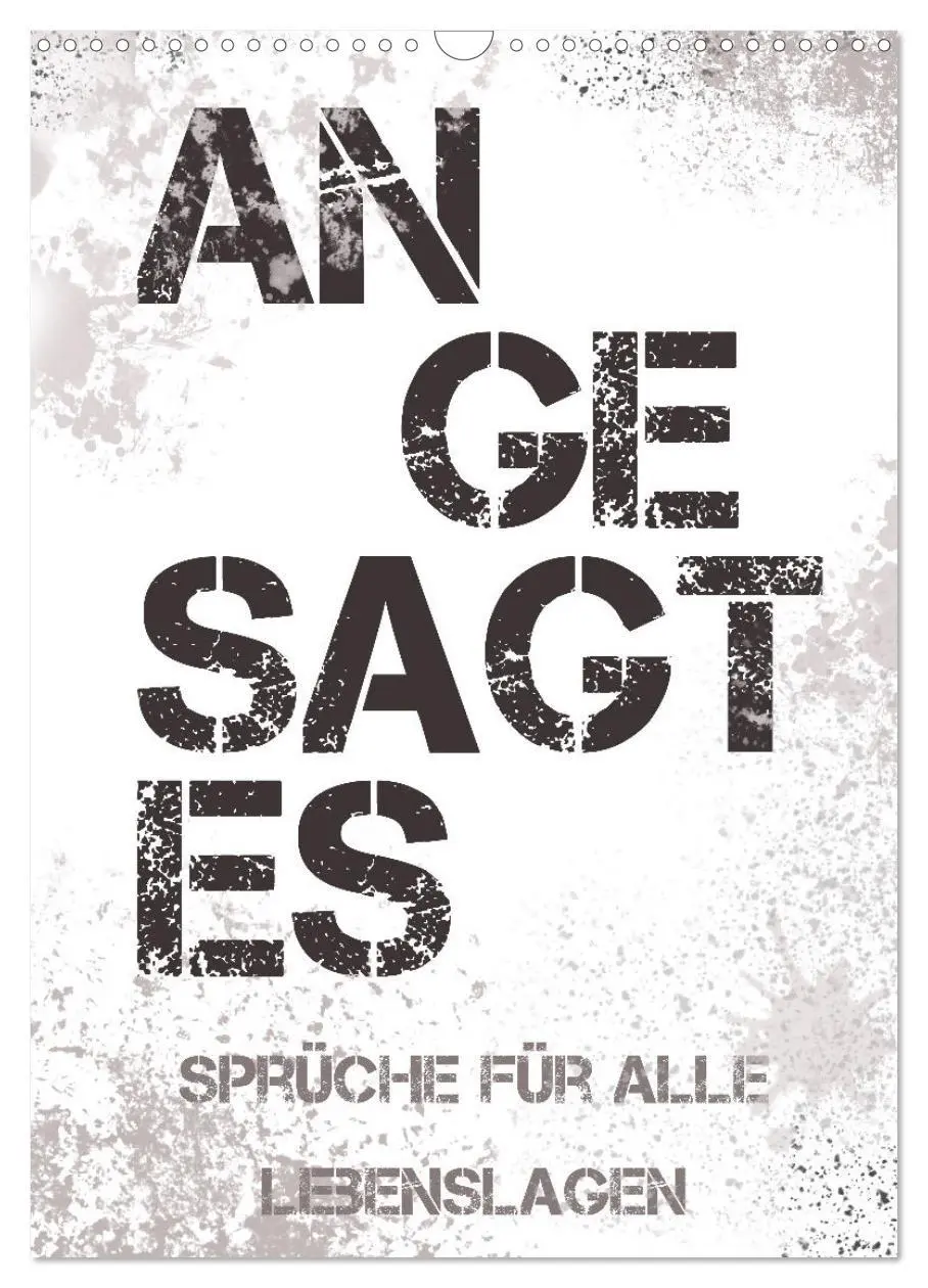 Cover: 9783516371437 | Angesagtes-Sprüche für alle Lebenslagen (Wandkalender 2026 DIN A3...