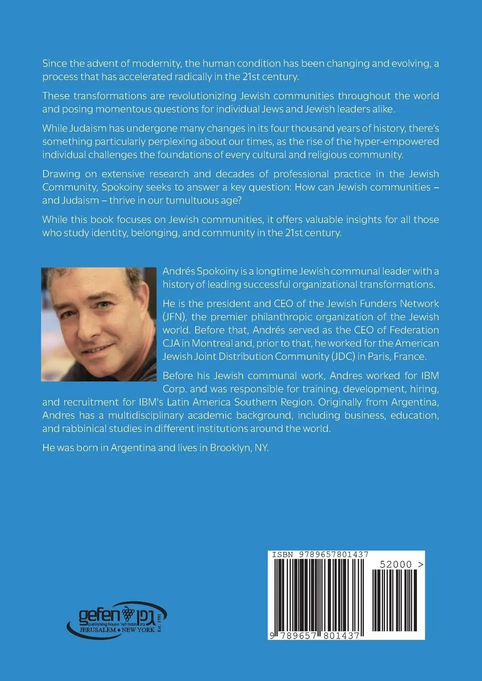 Rückseite: 9789657801437 | Tradition and Transition | Andres Spokoiny | Taschenbuch | Englisch