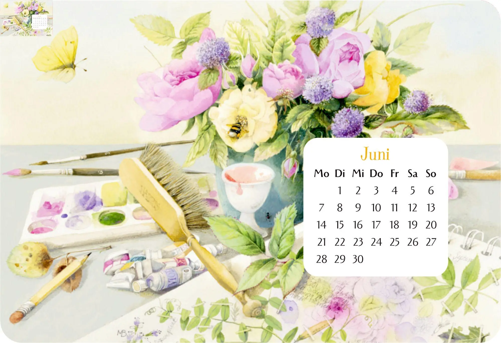 Bild: 4050003971537 | Mein Jahr 2027 - gelb | Marjolein Bastin | Kalender | 144 S. | Deutsch