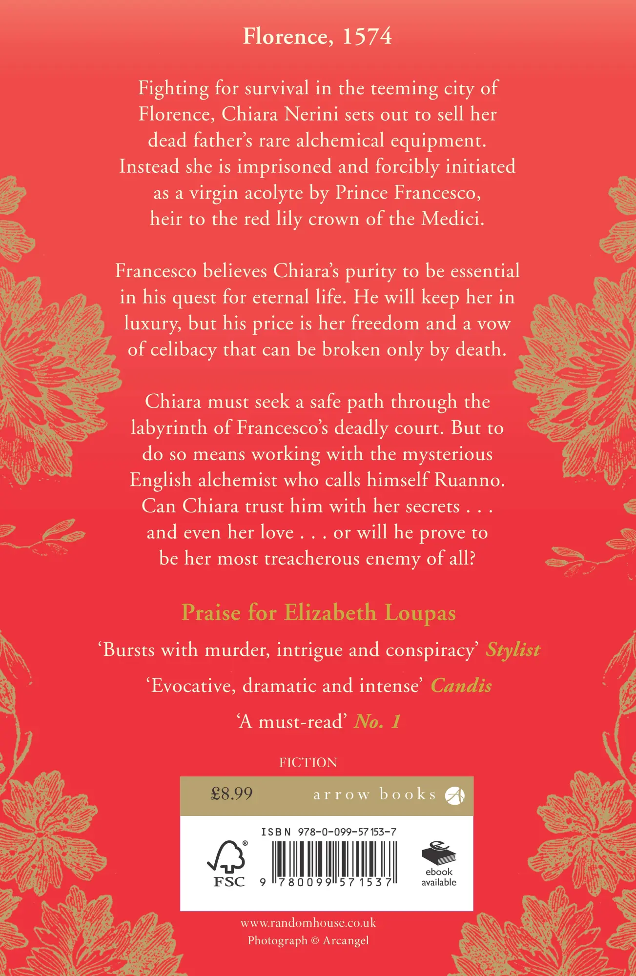 Rückseite: 9780099571537 | The Red Lily Crown | Elizabeth Loupas | Taschenbuch | Englisch | 2015