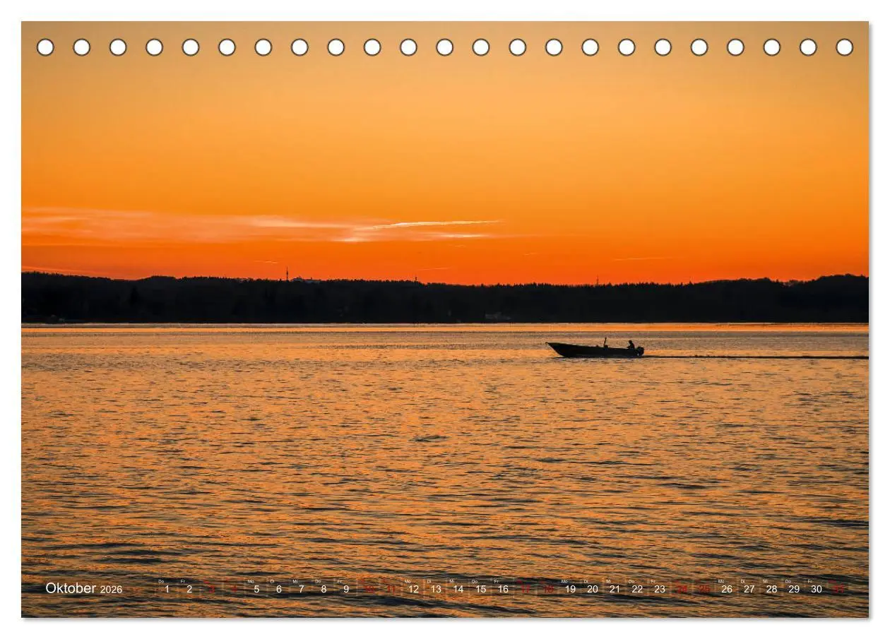 Bild: 9783457891537 | Fünf-Seen-Land (Tischkalender 2026 DIN A5 quer), CALVENDO...