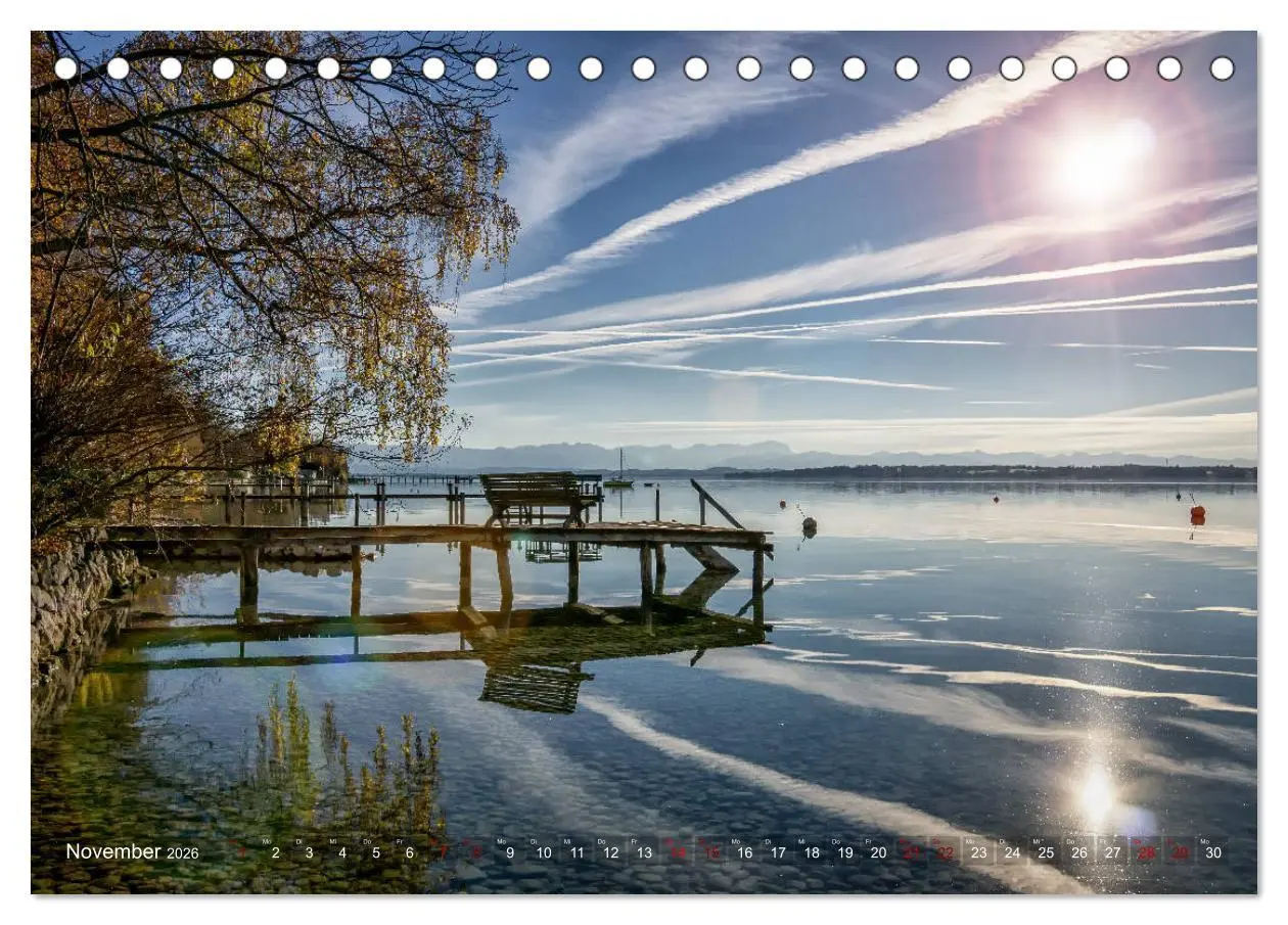 Bild: 9783457891537 | Fünf-Seen-Land (Tischkalender 2026 DIN A5 quer), CALVENDO...
