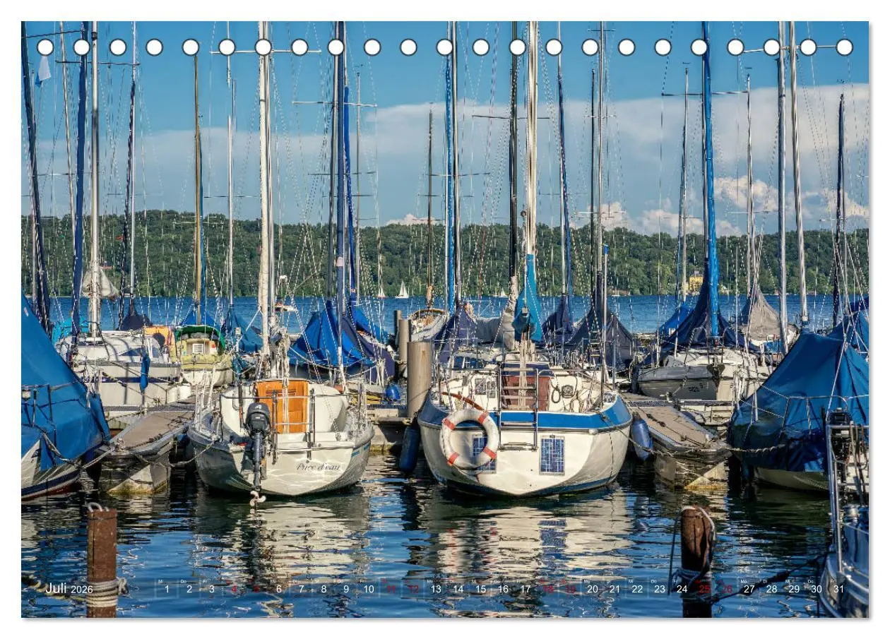 Bild: 9783457891537 | Fünf-Seen-Land (Tischkalender 2026 DIN A5 quer), CALVENDO...