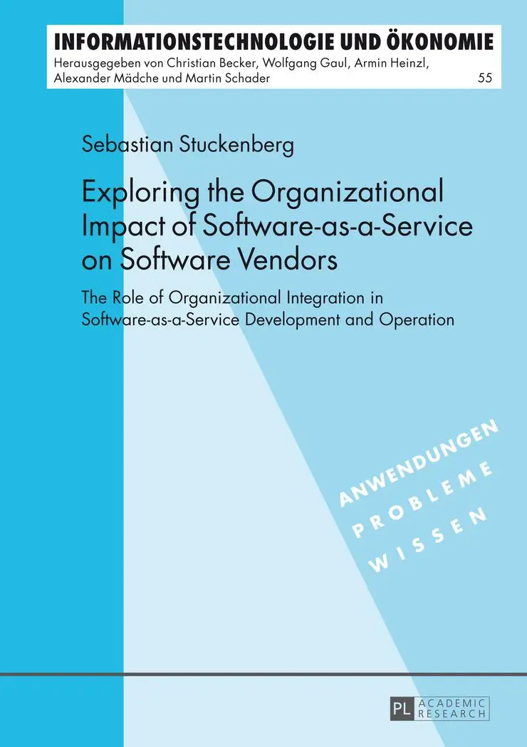 Cover: 9783631651537 | Exploring the Organizational Impact of Software-as-a-Service on...