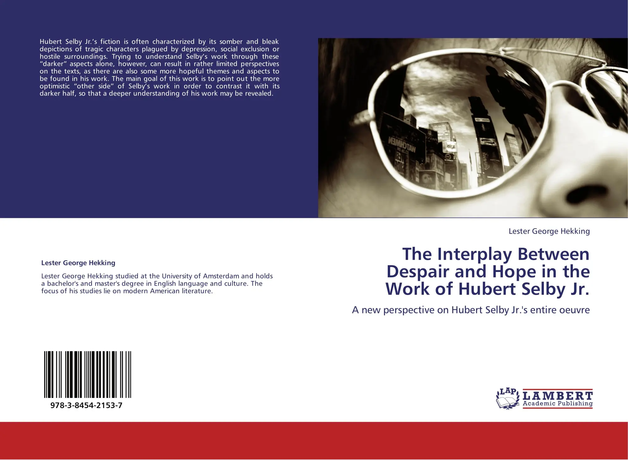 Cover: 9783845421537 | The Interplay Between Despair and Hope in the Work of Hubert Selby Jr.