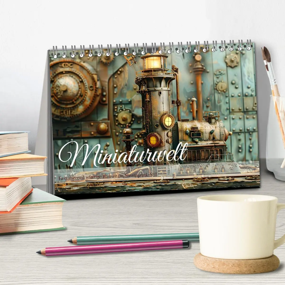 Bild: 9783457401637 | Miniaturwelt Faszinierend winzige Häuser im Steampunk-Stil...