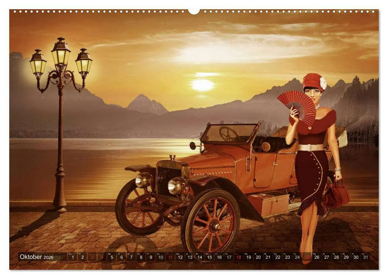 Bild: 9783457951637 | Oldtimer und Pin-Up Girls by Mausopardia (Wandkalender 2026 DIN A2...