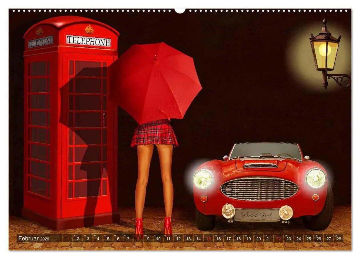 Bild: 9783457951637 | Oldtimer und Pin-Up Girls by Mausopardia (Wandkalender 2026 DIN A2...