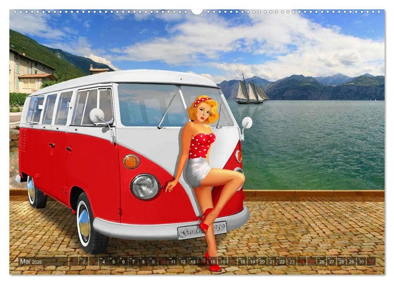 Bild: 9783457951637 | Oldtimer und Pin-Up Girls by Mausopardia (Wandkalender 2026 DIN A2...