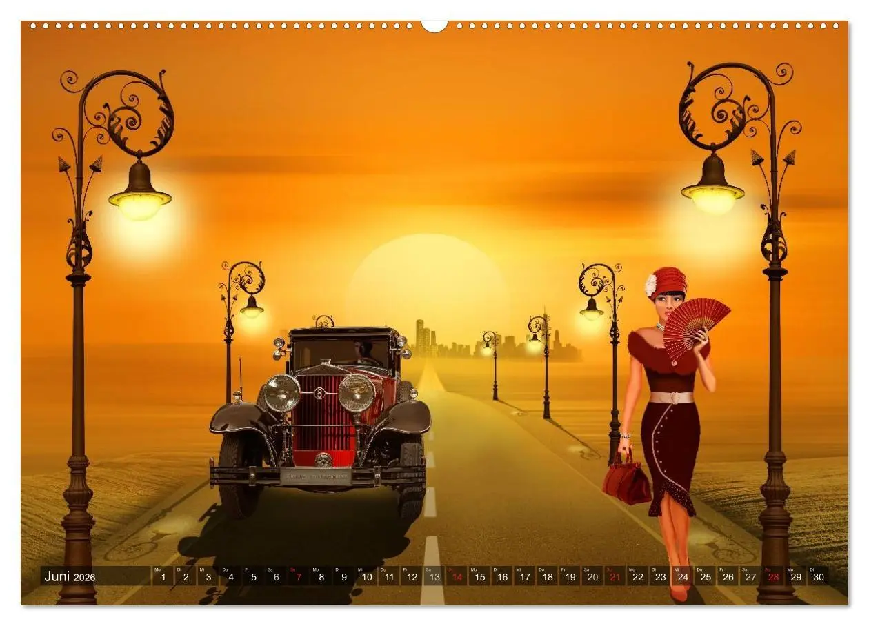 Bild: 9783457951637 | Oldtimer und Pin-Up Girls by Mausopardia (Wandkalender 2026 DIN A2...