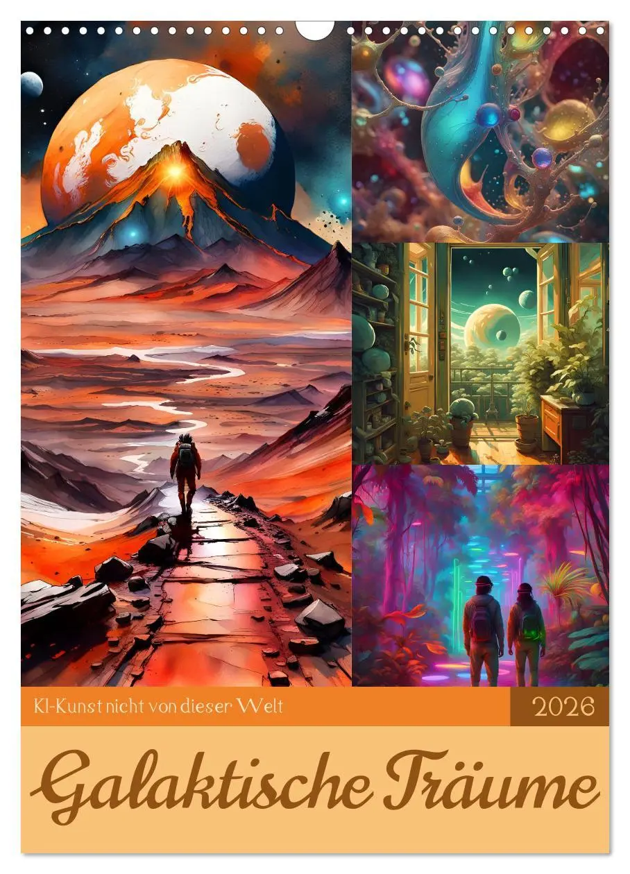 Cover: 9783516281637 | Galaktische Träume (Wandkalender 2026 DIN A3 hoch), CALVENDO...
