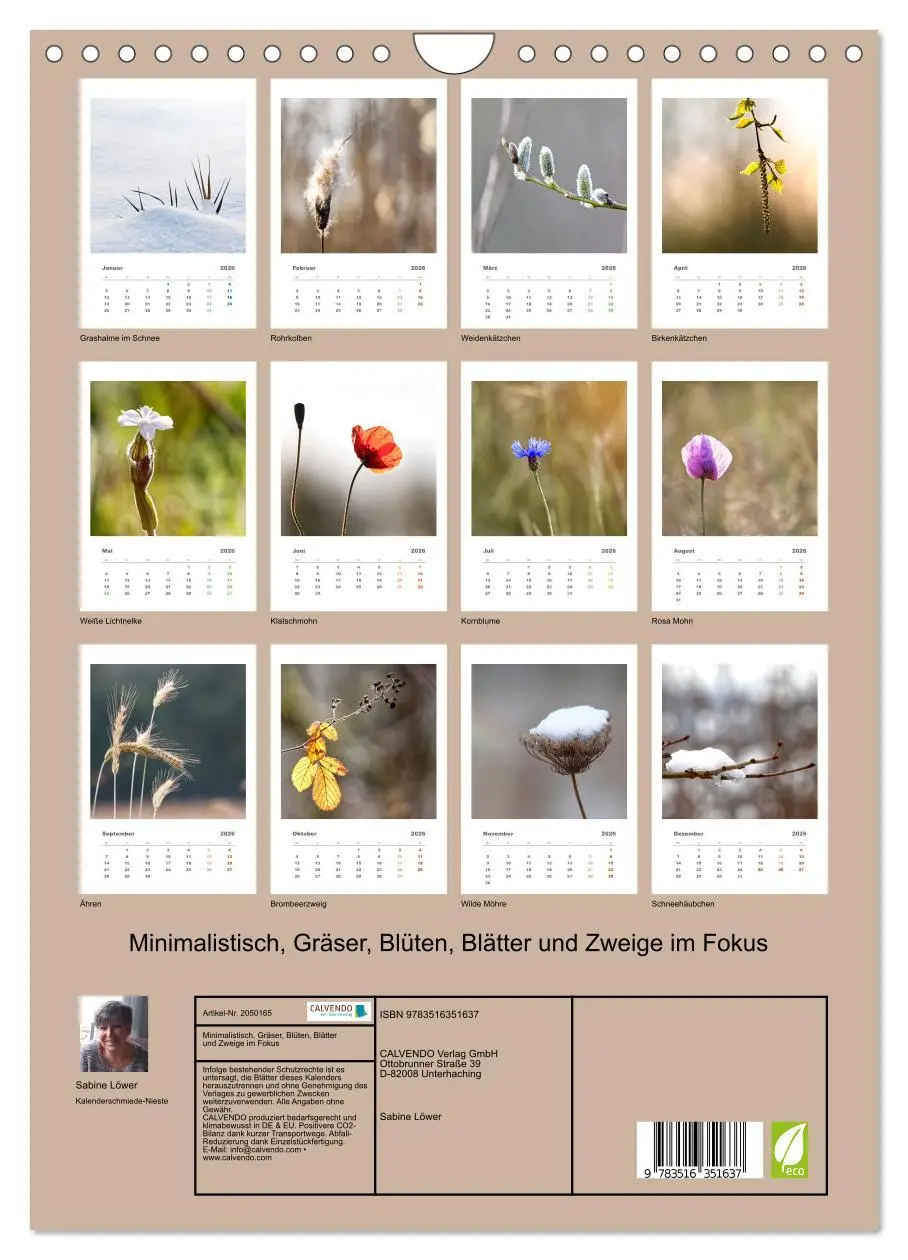 Bild: 9783516351637 | Minimalistisch, Gräser, Blüten, Blätter und Zweige im Fokus...