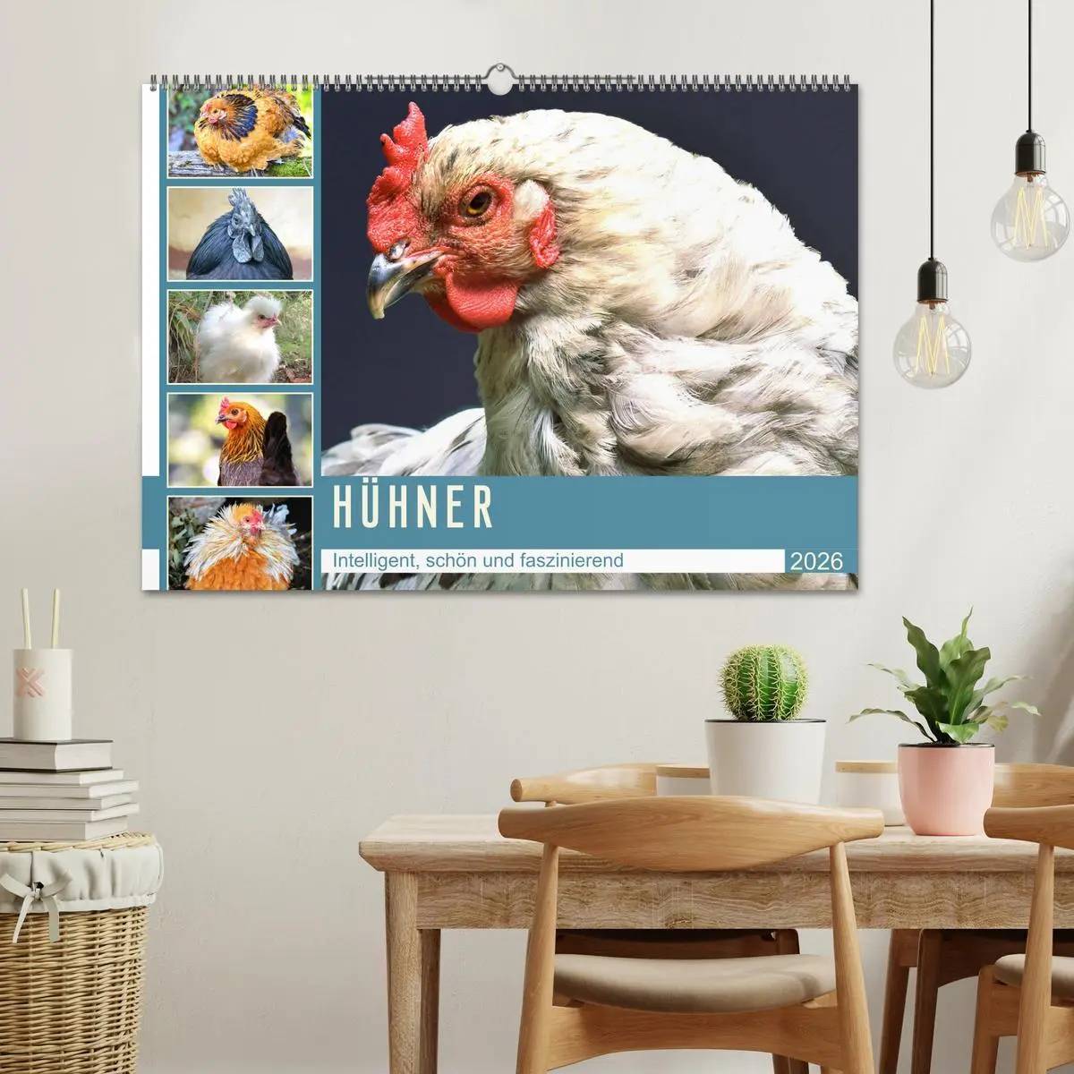 Bild: 9783457631737 | Hühner. Intelligent, schön und faszinierend (Wandkalender 2026 DIN...