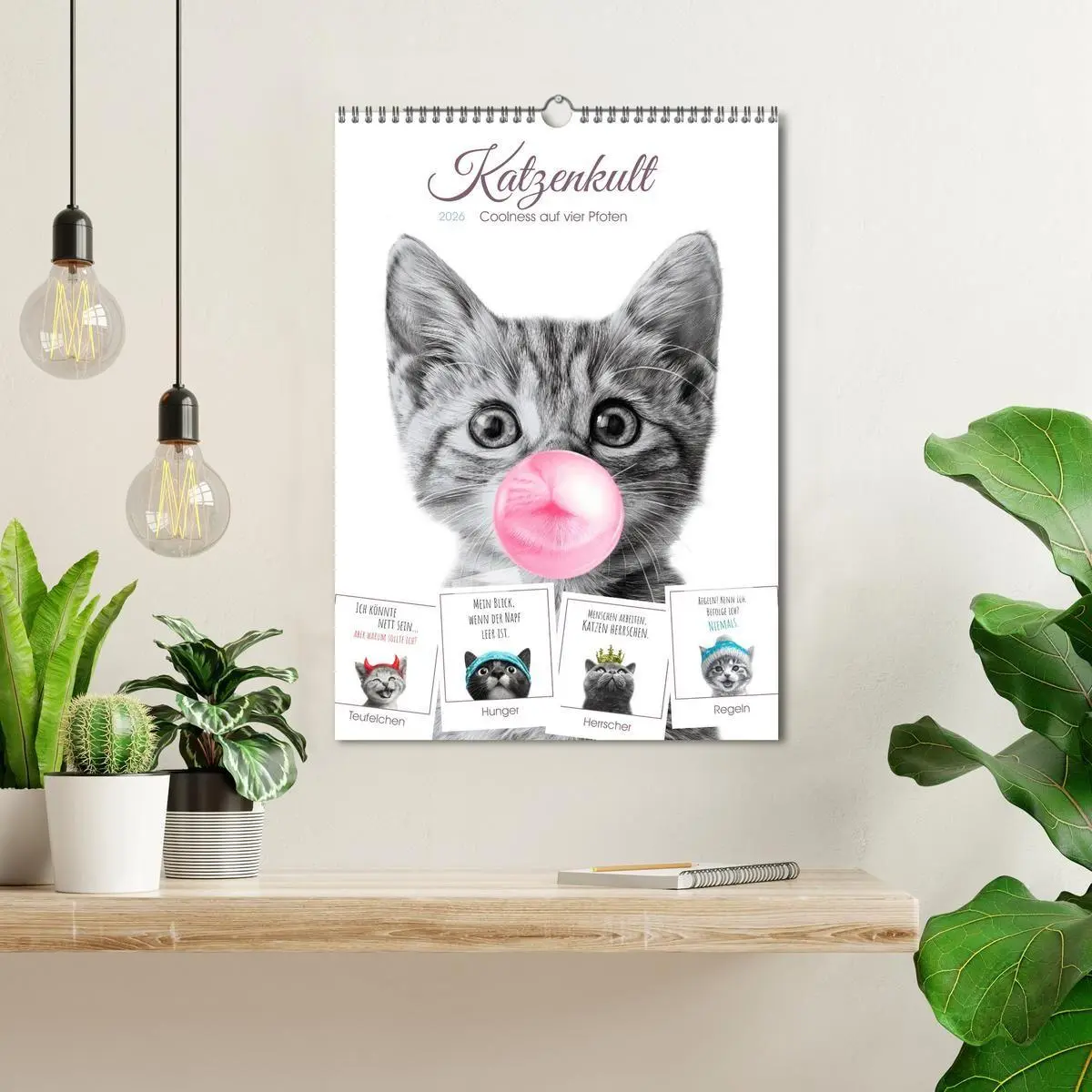 Bild: 9783516721737 | Katzenkult - Coolness auf vier Pfoten (Wandkalender 2026 DIN A3...