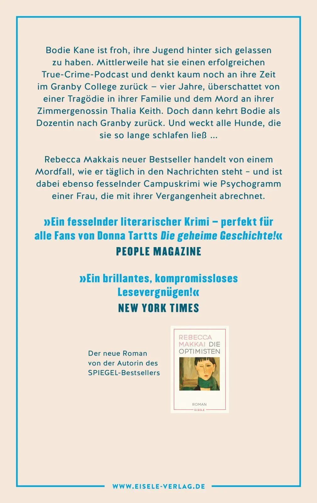 Rückseite: 9783961611737 | Ich hätte da ein paar Fragen an Sie | Rebecca Makkai | Buch | 560 S.